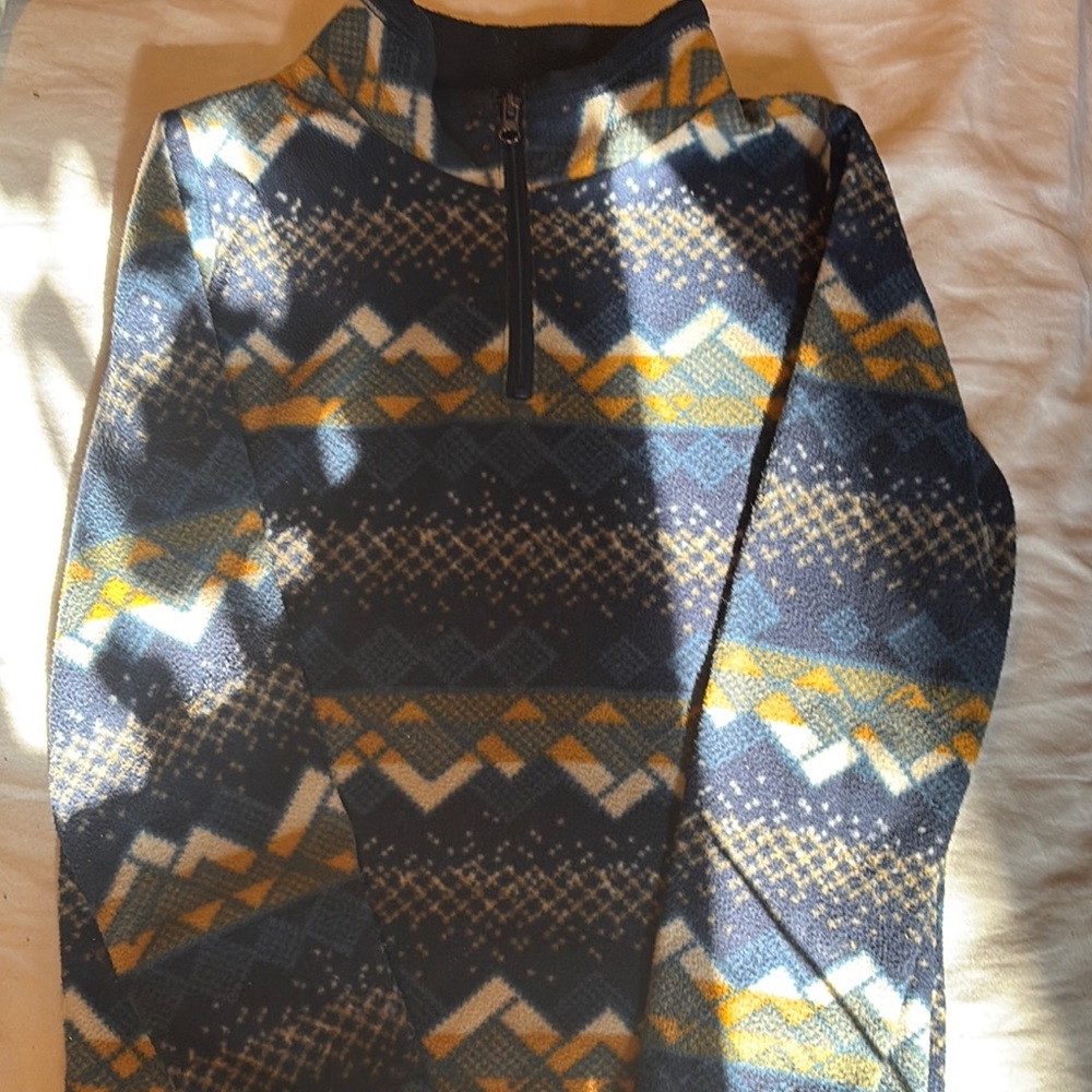 Jumping Beans Blue and Yellow Patterned Sweatshirt